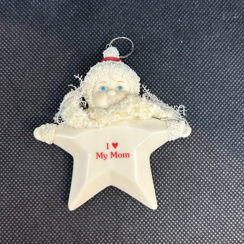 Department 56 Snowbabies "I Love My Mom" ornament